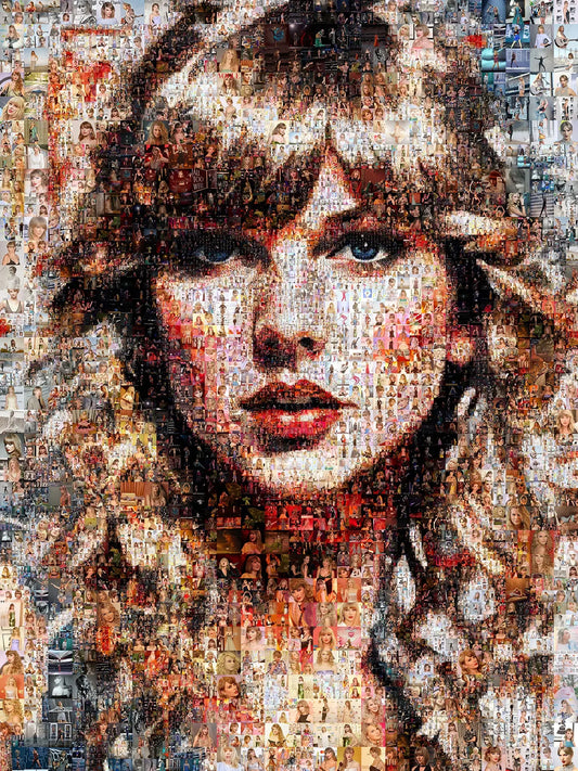 Stunning Taylor Swift Mosaic Artwork - Unique Tribute to a Music Icon AtelierMosaics