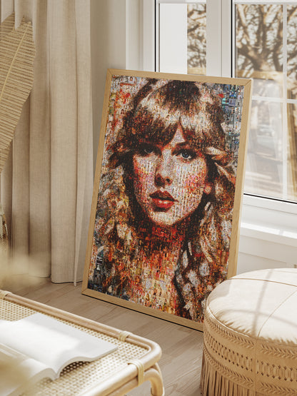 Stunning Taylor Swift Mosaic Artwork - Unique Tribute to a Music Icon AtelierMosaics