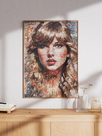 Stunning Taylor Swift Mosaic Artwork - Unique Tribute to a Music Icon AtelierMosaics