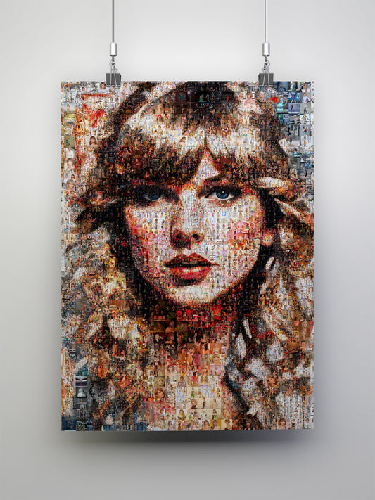 Stunning Taylor Swift Mosaic Artwork - Unique Tribute to a Music Icon