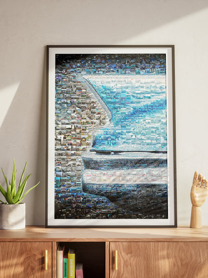 Stunning Mosaic Artwork of Vintage Cars and Audio Equipment - Perfect for Car Enthusiasts AtelierMosaics