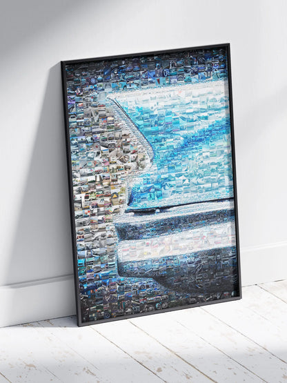 Stunning Mosaic Artwork of Vintage Cars and Audio Equipment - Perfect for Car Enthusiasts AtelierMosaics