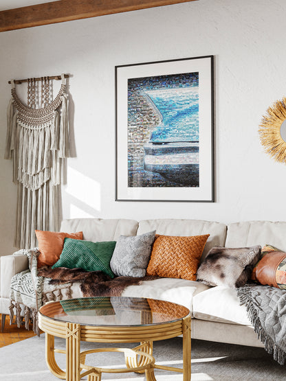 Stunning Mosaic Artwork of Vintage Cars and Audio Equipment - Perfect for Car Enthusiasts AtelierMosaics