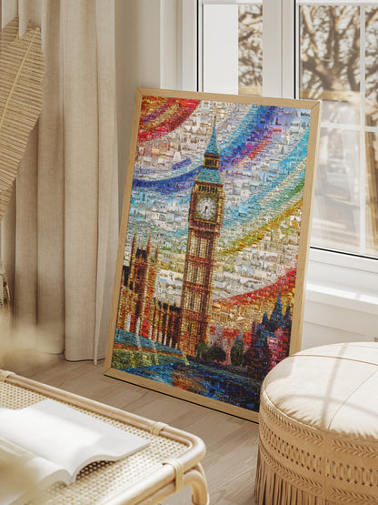 Stunning London Mosaic Artwork Featuring Iconic Landmarks and Vibrant Colors AtelierMosaics