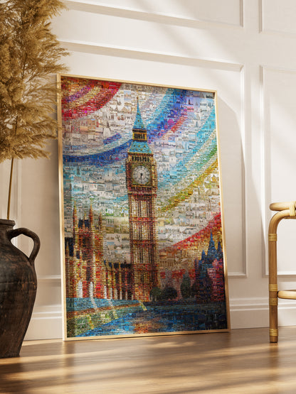 Stunning London Mosaic Artwork Featuring Iconic Landmarks and Vibrant Colors AtelierMosaics