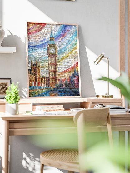 Stunning London Mosaic Artwork Featuring Iconic Landmarks and Vibrant Colors AtelierMosaics