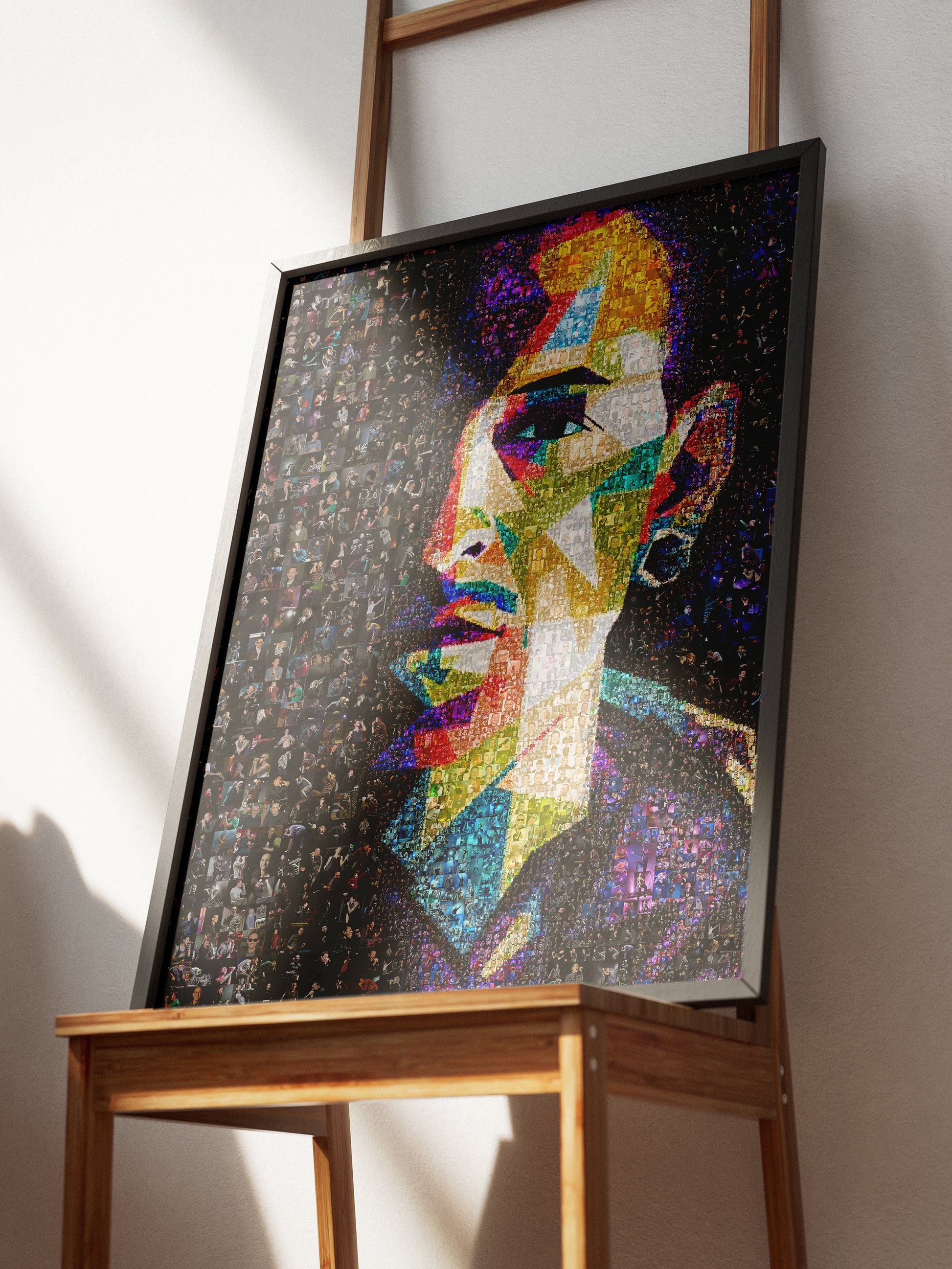 Vibrant Chester Bennington Mosaic Art - Linkin Park Tribute Wall Decor AtelierMosaics