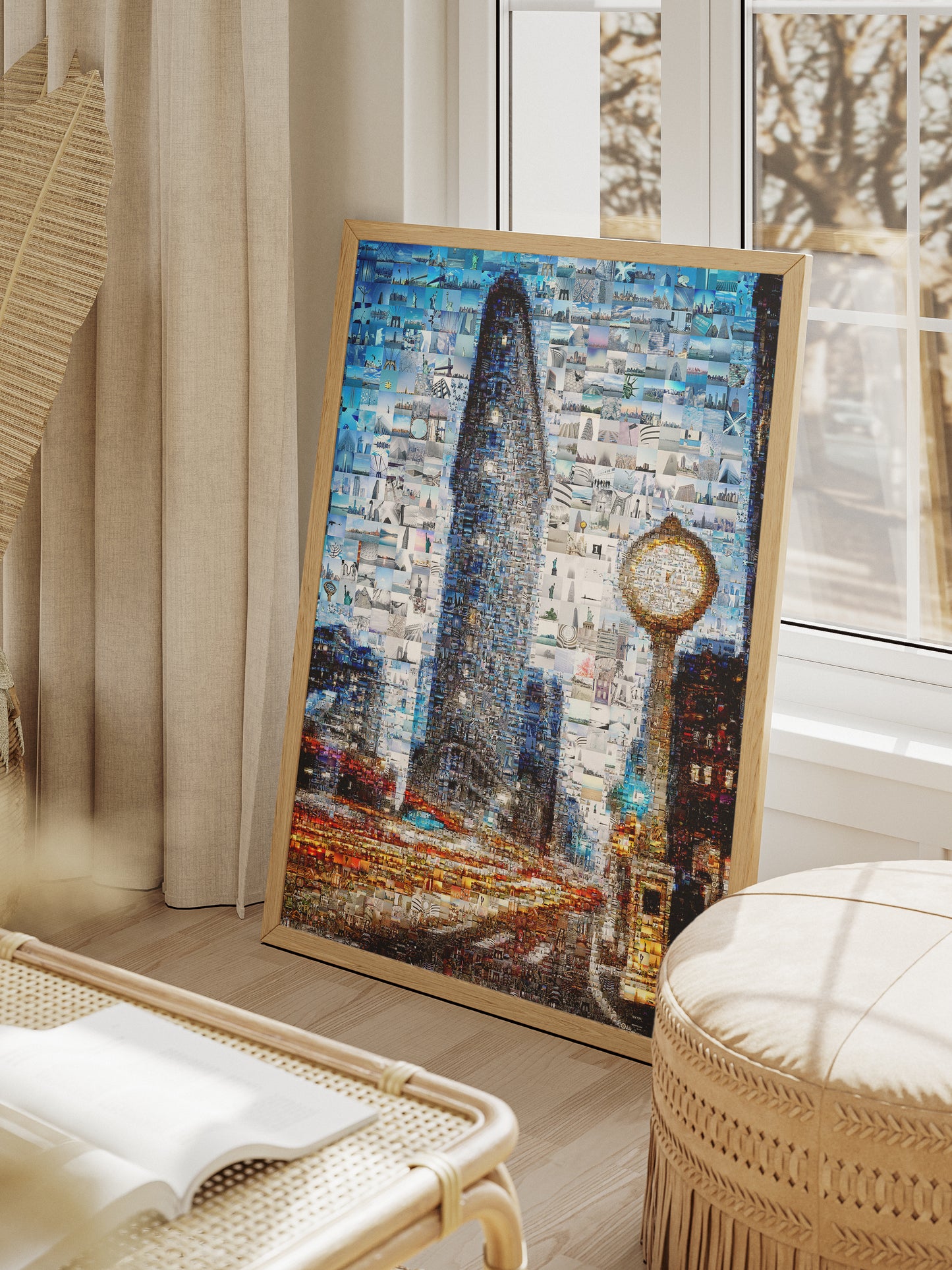 Stunning Mosaic Artwork of Iconic Cityscape - Unique Home Decor for Art Lovers AtelierMosaics