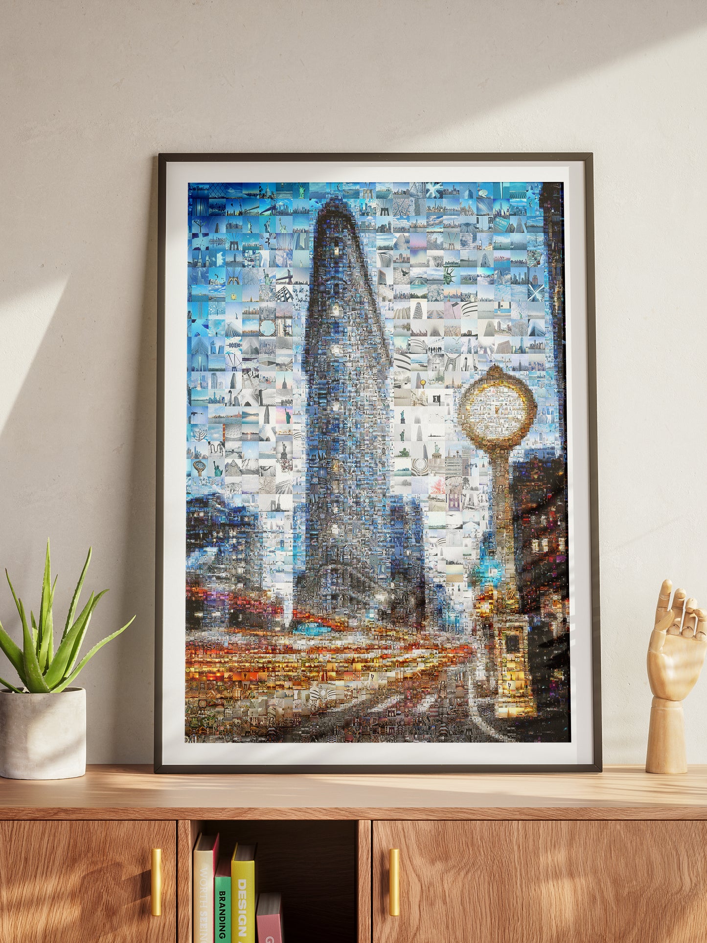 Stunning Mosaic Artwork of Iconic Cityscape - Unique Home Decor for Art Lovers AtelierMosaics