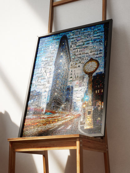 Stunning Mosaic Artwork of Iconic Cityscape - Unique Home Decor for Art Lovers AtelierMosaics