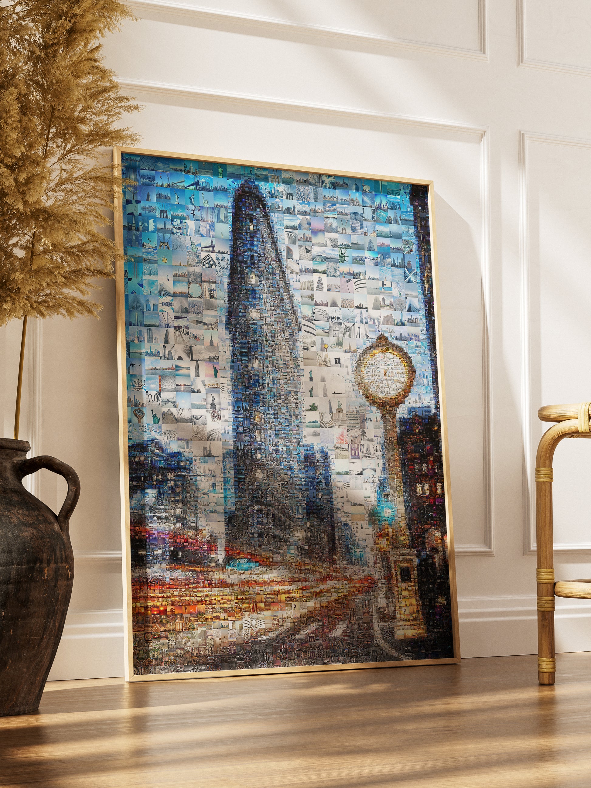 Stunning Mosaic Artwork of Iconic Cityscape - Unique Home Decor for Art Lovers AtelierMosaics