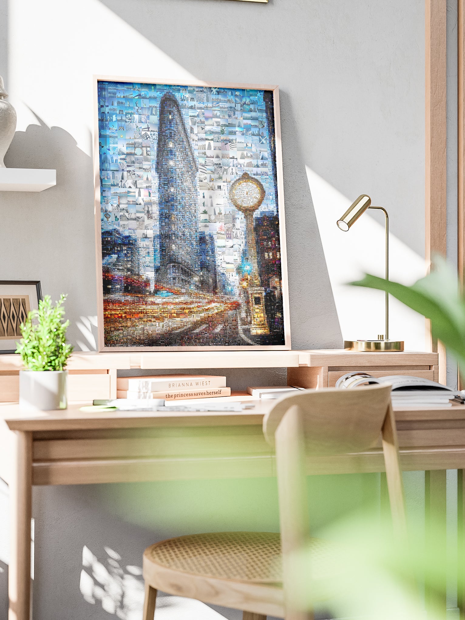 Stunning Mosaic Artwork of Iconic Cityscape - Unique Home Decor for Art Lovers AtelierMosaics