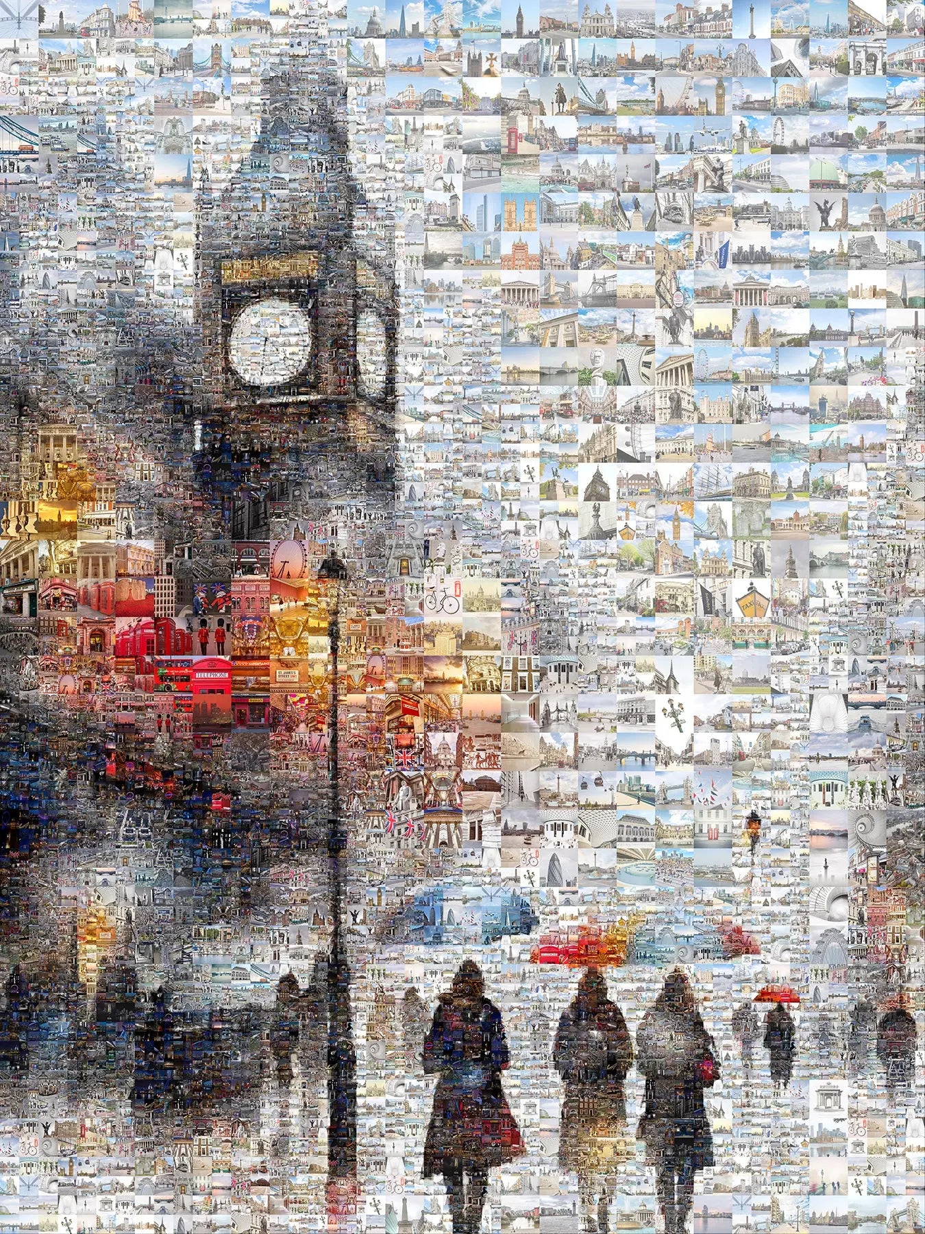 Stunning London Mosaic Artwork - Iconic Landmarks and City Life in One Masterpiece AtelierMosaics