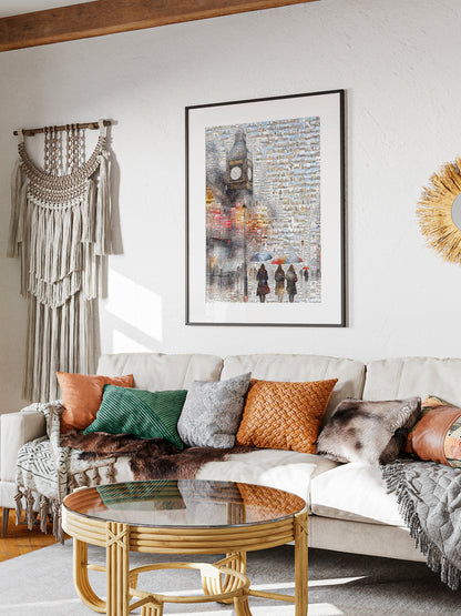 Stunning London Mosaic Artwork - Iconic Landmarks and City Life in One Masterpiece AtelierMosaics