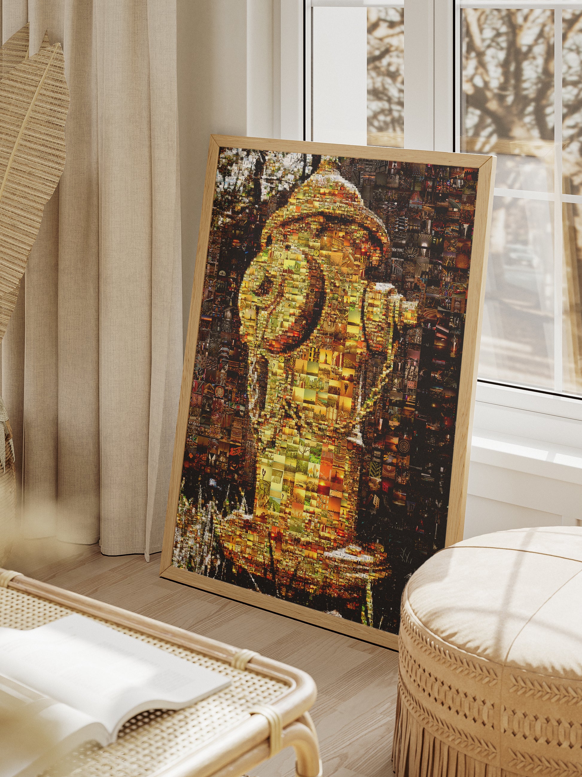 Vibrant Mosaic Art of a Fire Hydrant - Unique Home Decor Piece for Art Lovers AtelierMosaics