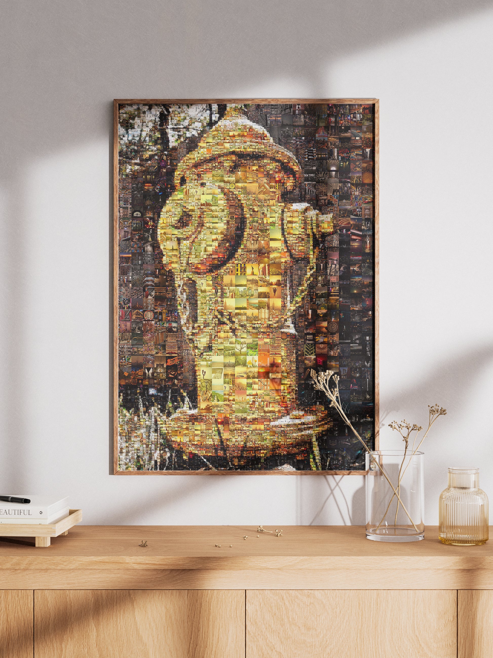 Vibrant Mosaic Art of a Fire Hydrant - Unique Home Decor Piece for Art Lovers AtelierMosaics
