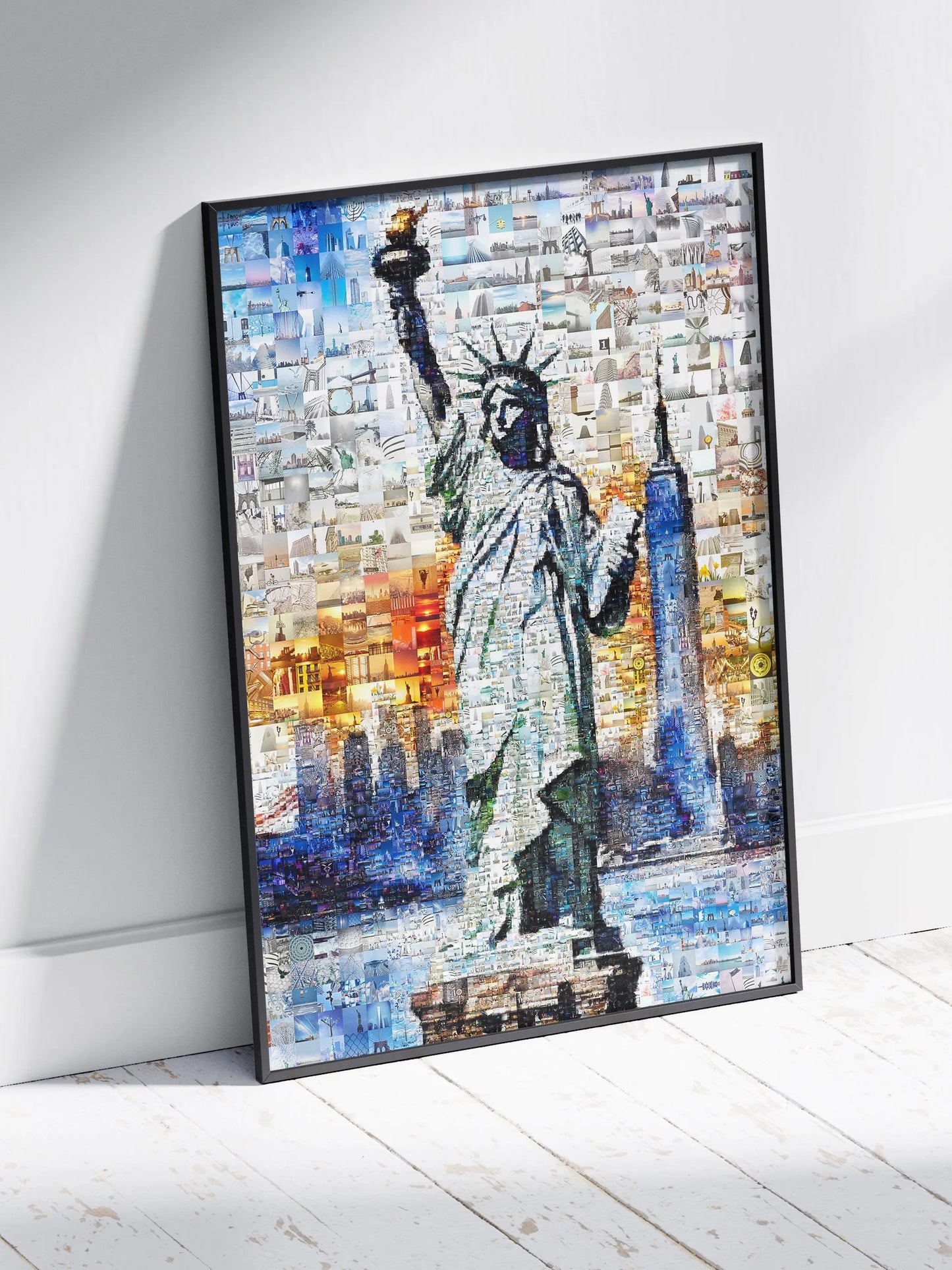 Stunning Liberty Mosaic Artwork - Iconic NYC Landmark in a Unique Collage Design AtelierMosaics