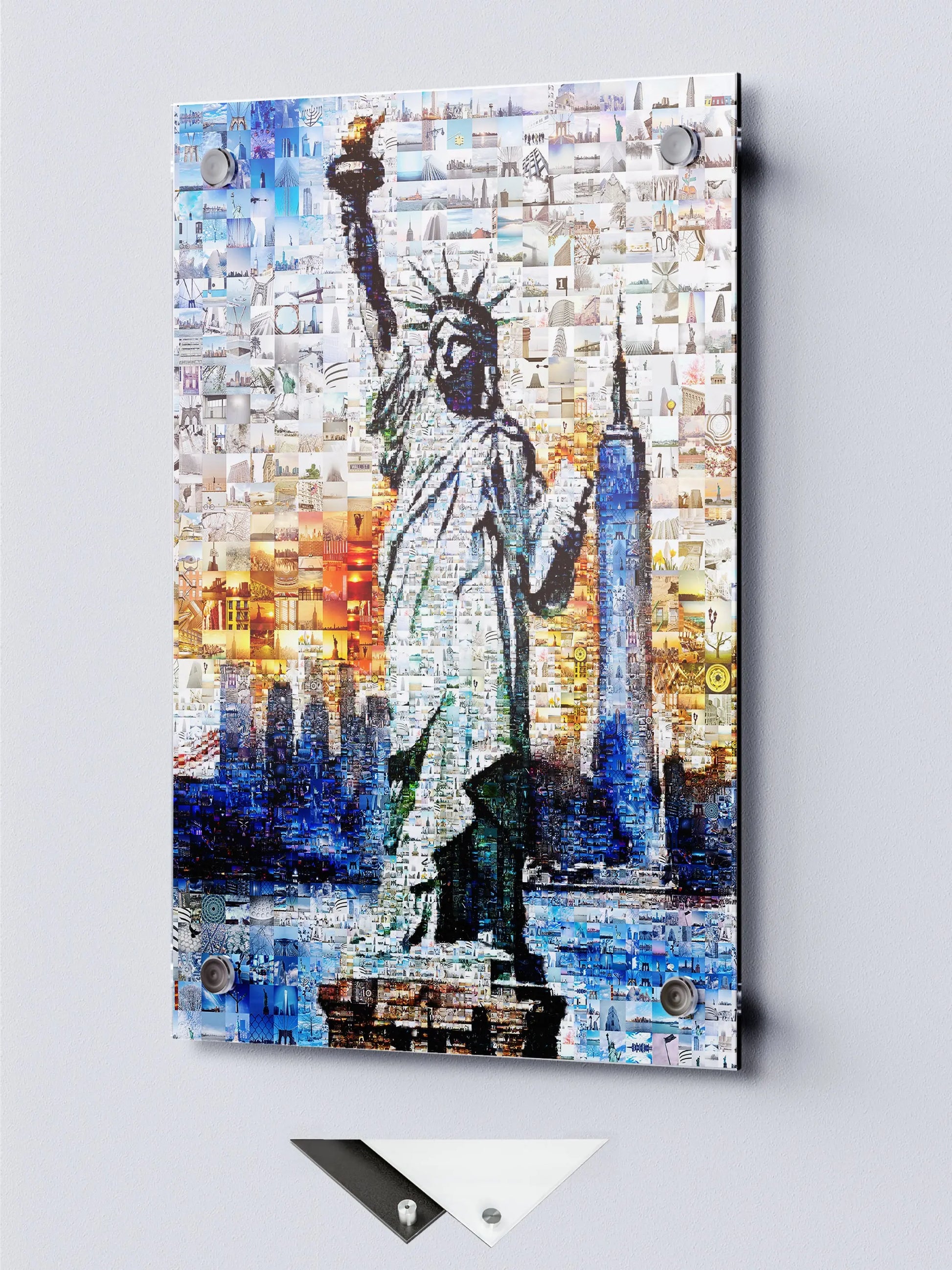 Stunning Liberty Mosaic Artwork - Iconic NYC Landmark in a Unique Collage Design AtelierMosaics