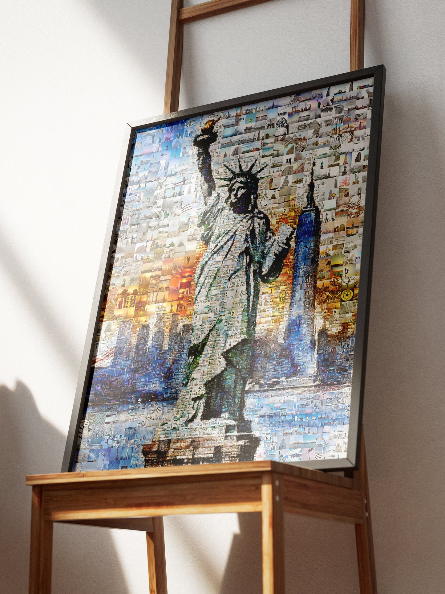 Stunning Liberty Mosaic Artwork - Iconic NYC Landmark in a Unique Collage Design AtelierMosaics