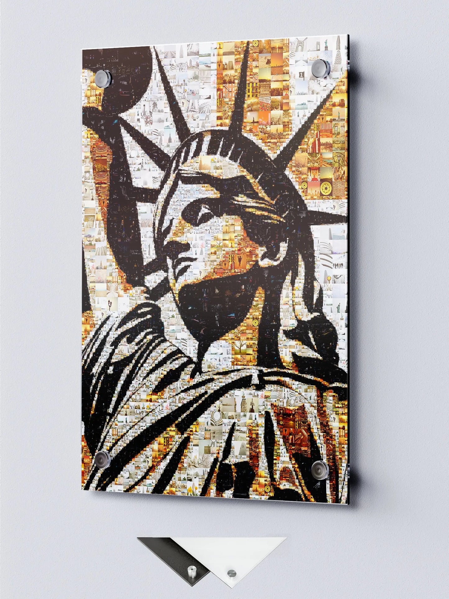 Statue of Liberty Mosaic Art: Unique Wall Decor for Home & Office | Stunning Collectible Art Piece AtelierMosaics