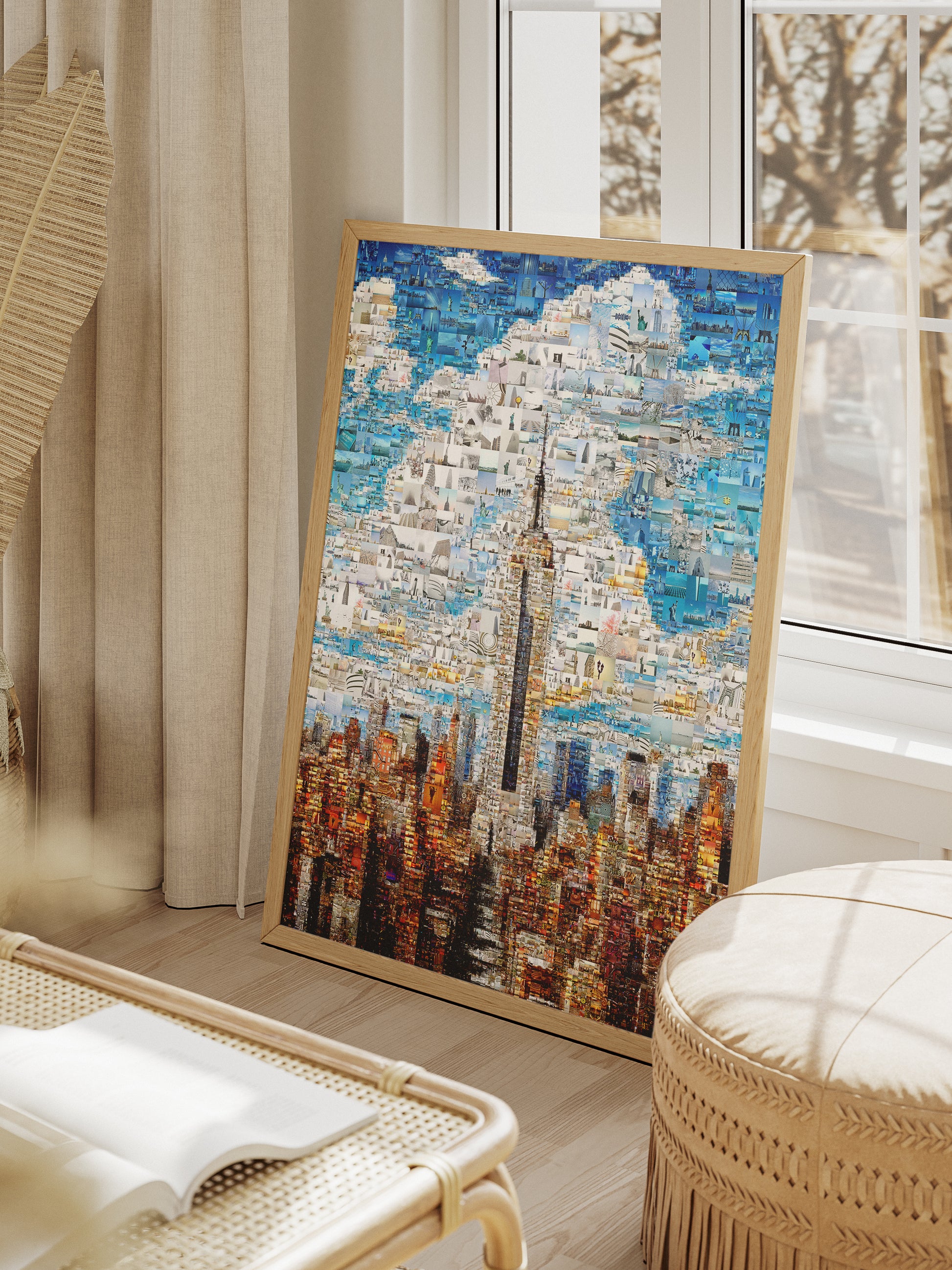 Stunning Mosaic Artwork of New York City Skyline - Unique Wall Art for Home Decor AtelierMosaics