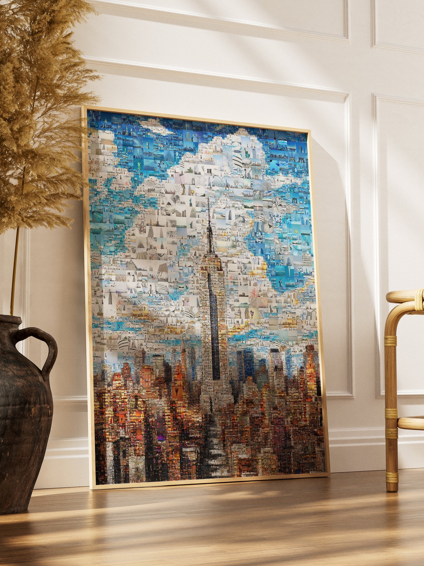Stunning Mosaic Artwork of New York City Skyline - Unique Wall Art for Home Decor AtelierMosaics