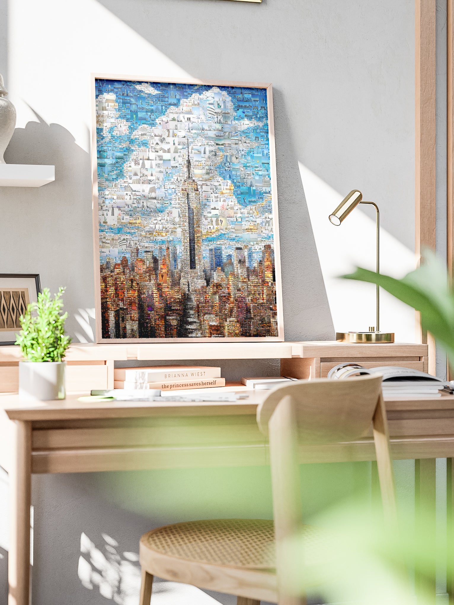 Stunning Mosaic Artwork of New York City Skyline - Unique Wall Art for Home Decor AtelierMosaics
