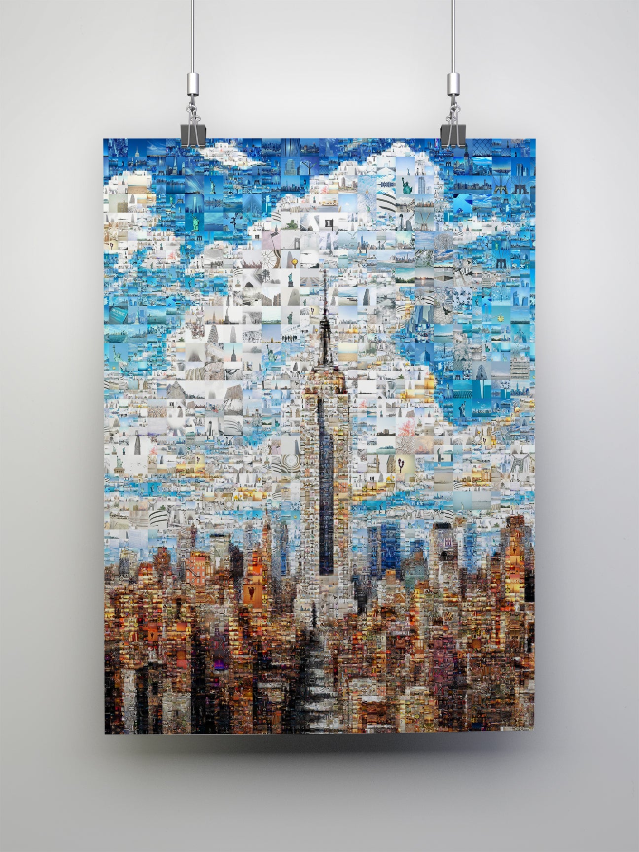 Stunning Mosaic Artwork of New York City Skyline - Unique Wall Art for Home Decor AtelierMosaics