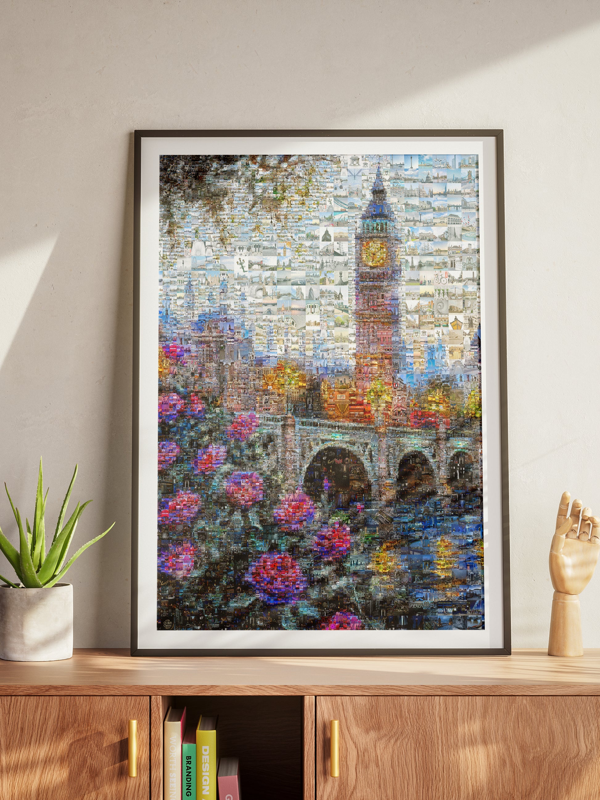 Stunning London Mosaic Artwork Featuring Iconic Landmarks & Vibrant Floral Elements AtelierMosaics