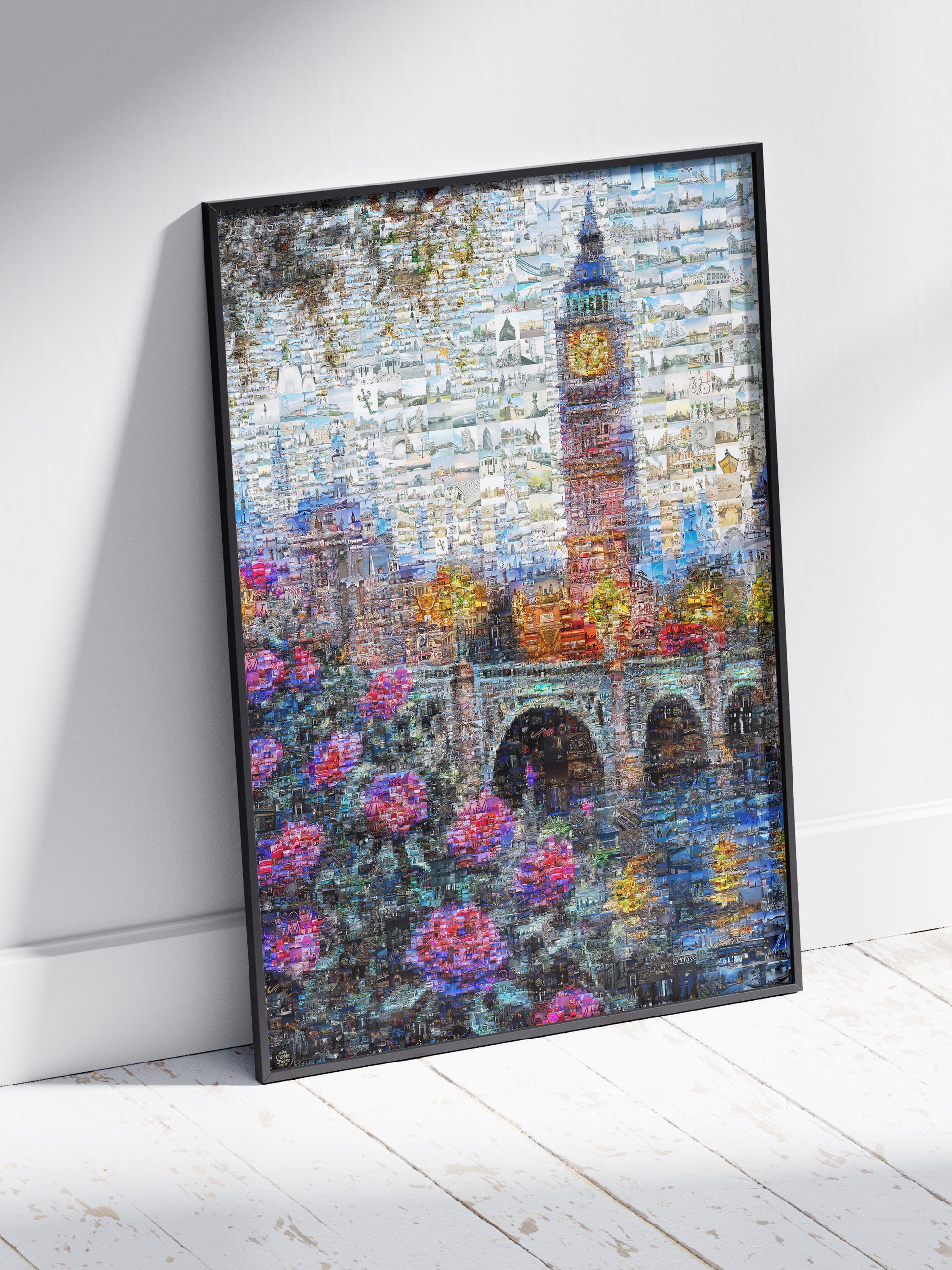Stunning London Mosaic Artwork Featuring Iconic Landmarks & Vibrant Floral Elements AtelierMosaics