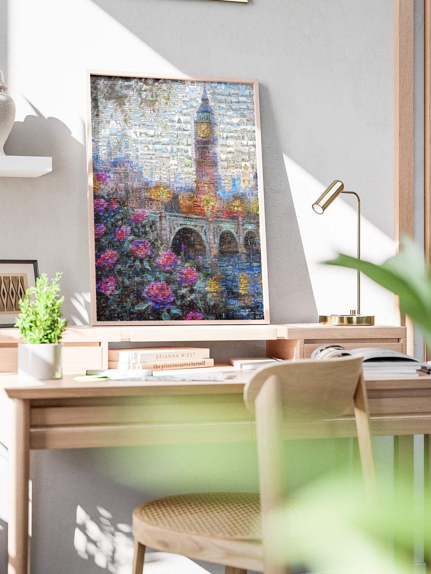 Stunning London Mosaic Artwork Featuring Iconic Landmarks & Vibrant Floral Elements AtelierMosaics