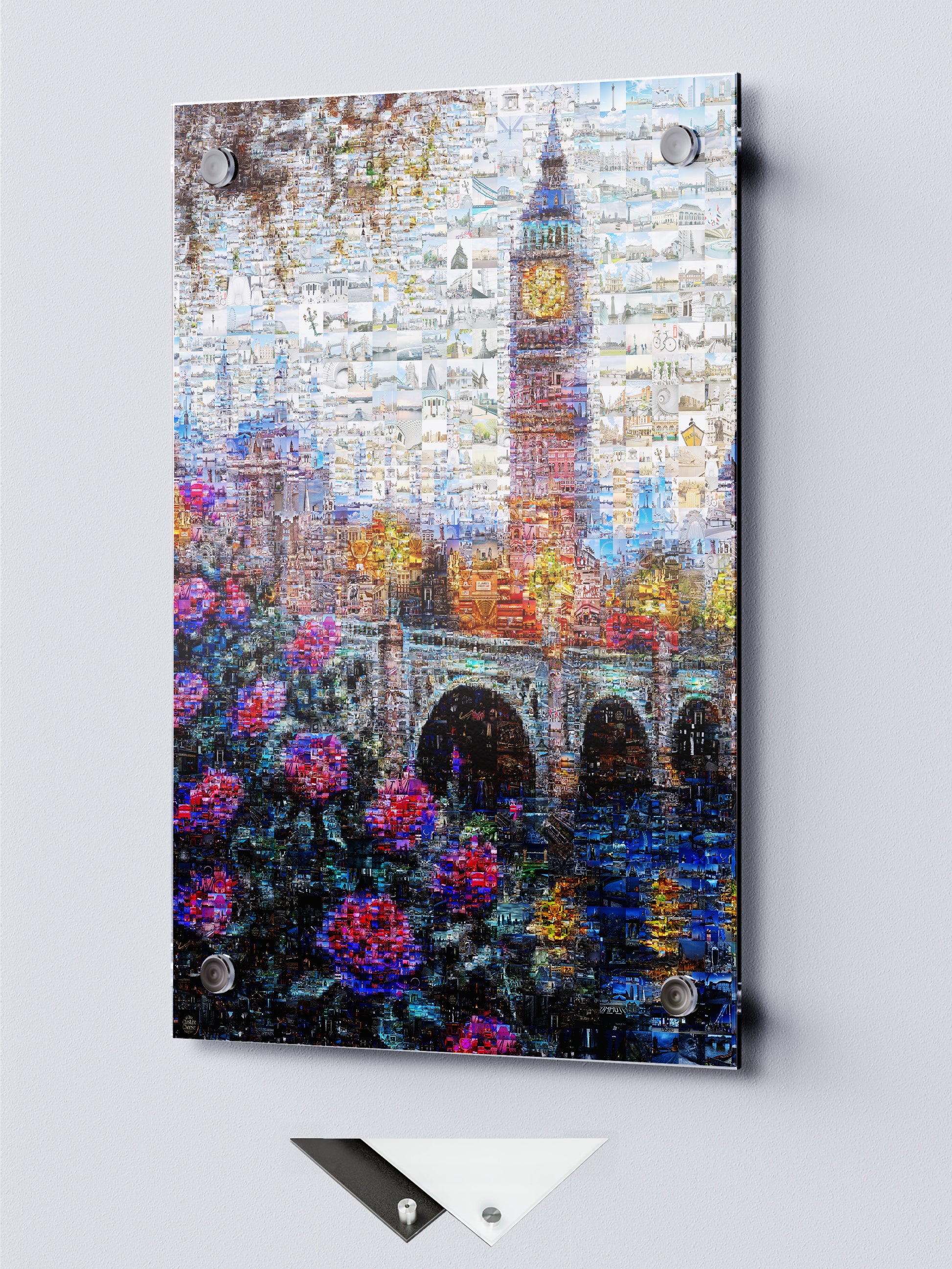 Stunning London Mosaic Artwork Featuring Iconic Landmarks & Vibrant Floral Elements AtelierMosaics
