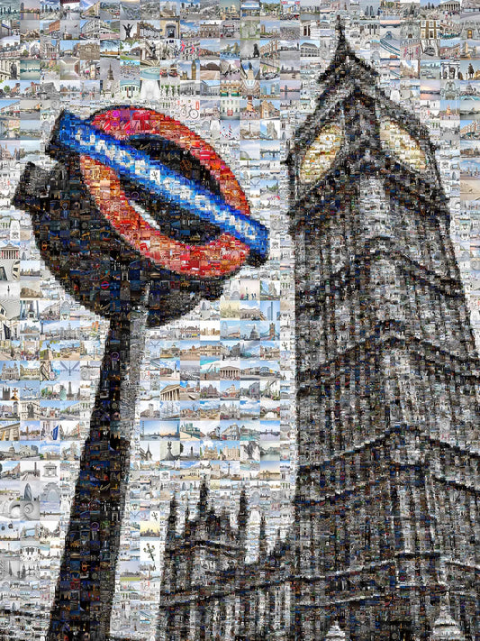 Stunning London Mosaic Artwork Featuring Iconic Landmarks - Perfect for Home Decor AtelierMosaics