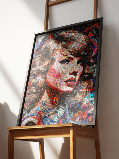 Stunning Taylor Swift Mosaic Artwork – Perfect Gift for Fans and Collectors AtelierMosaics