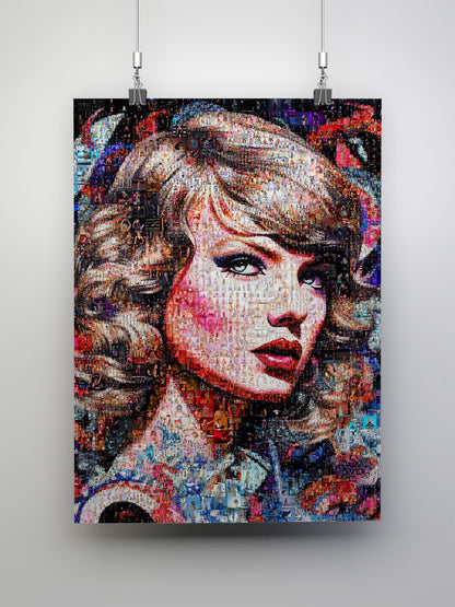 Stunning Taylor Swift Mosaic Artwork – Perfect Gift for Fans and Collectors AtelierMosaics