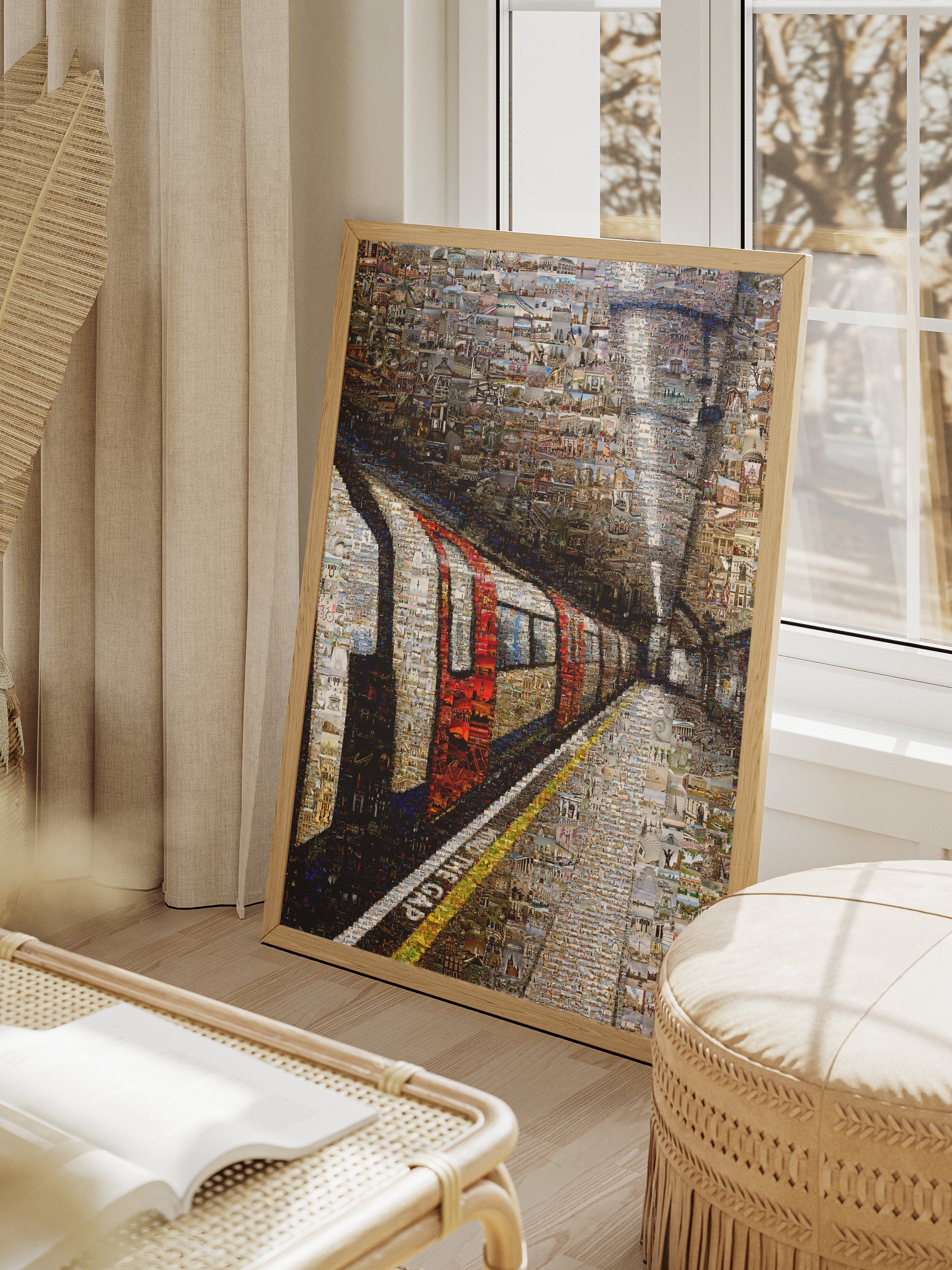 Stunning London Mosaic Artwork - Iconic Tube Station Collage AtelierMosaics