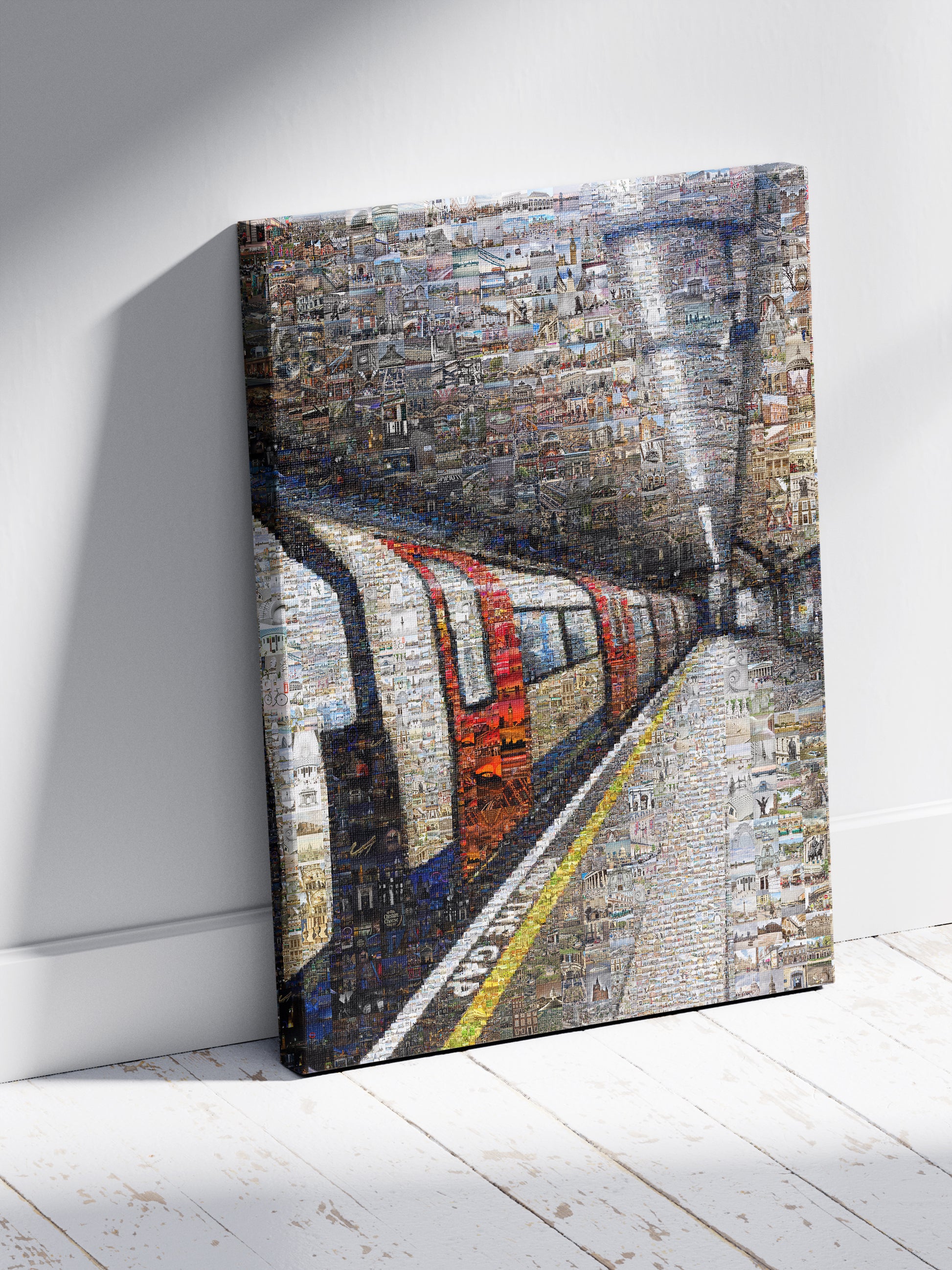 Stunning London Mosaic Artwork - Iconic Tube Station Collage AtelierMosaics