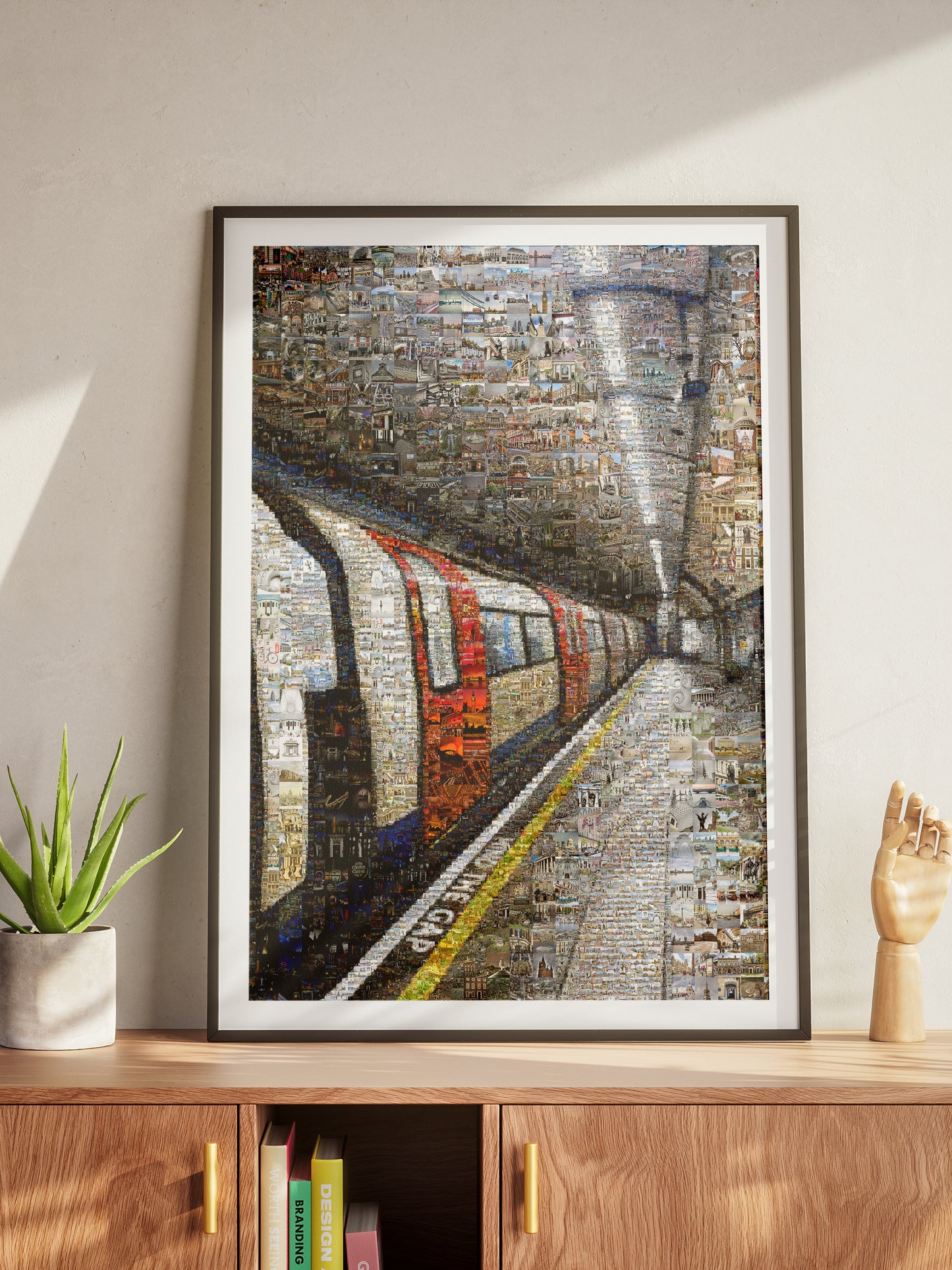 Stunning London Mosaic Artwork - Iconic Tube Station Collage AtelierMosaics