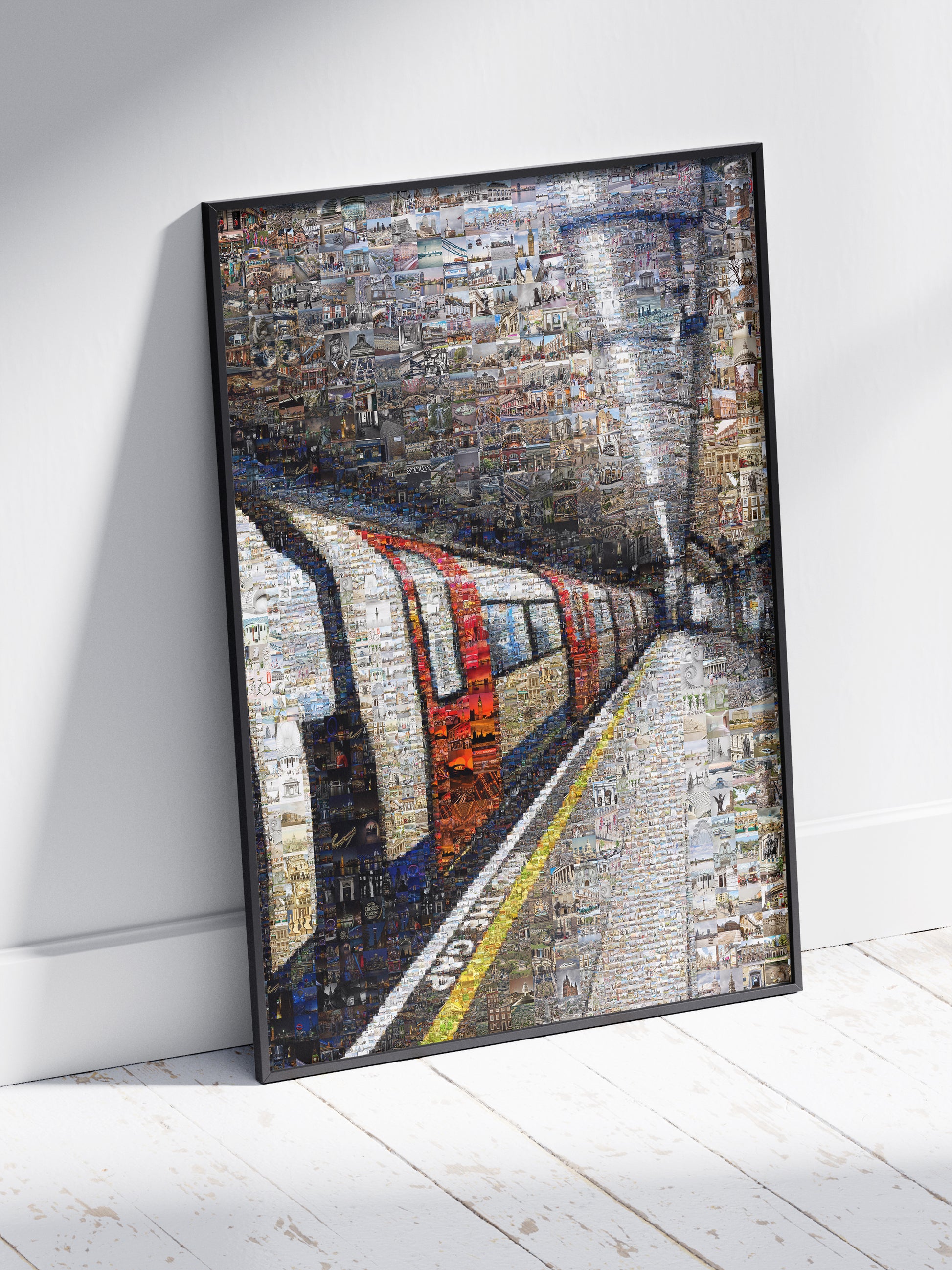 Stunning London Mosaic Artwork - Iconic Tube Station Collage AtelierMosaics