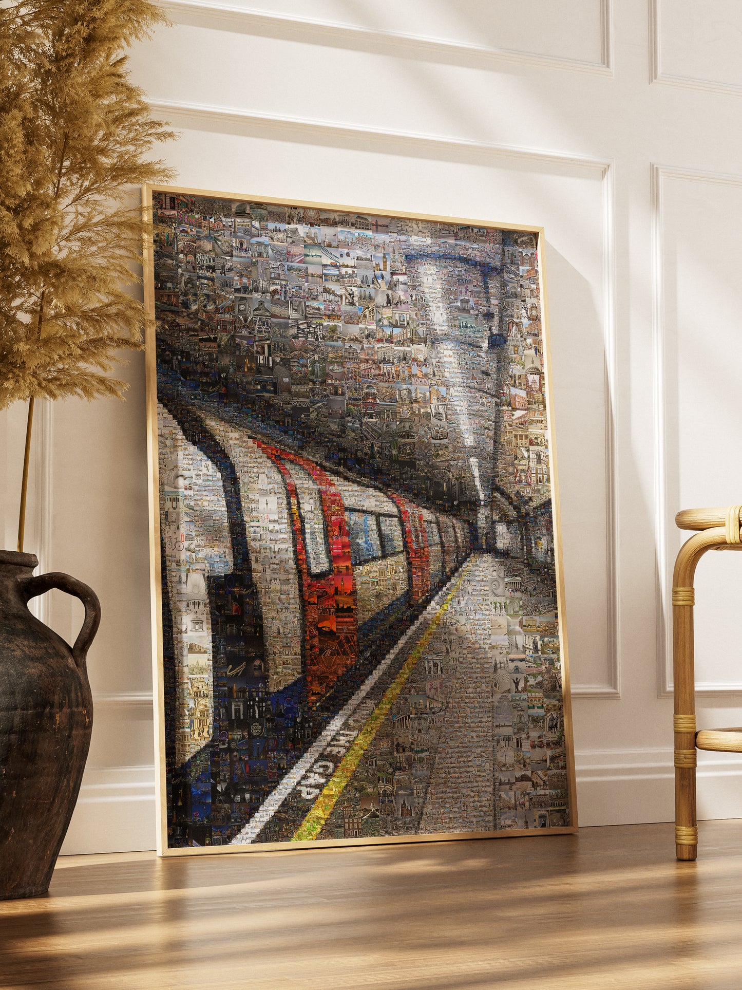 Stunning London Mosaic Artwork - Iconic Tube Station Collage AtelierMosaics