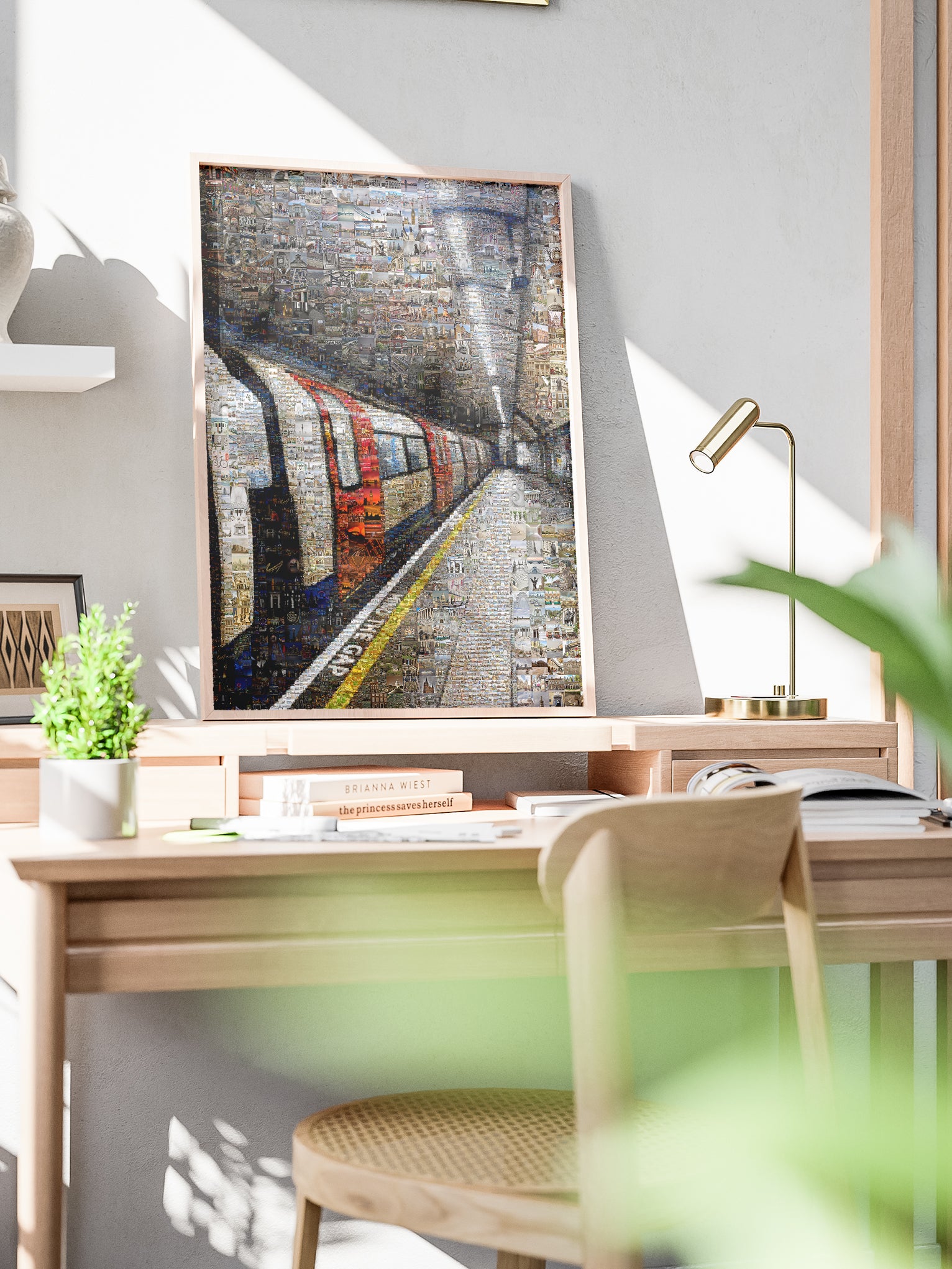 Stunning London Mosaic Artwork - Iconic Tube Station Collage AtelierMosaics