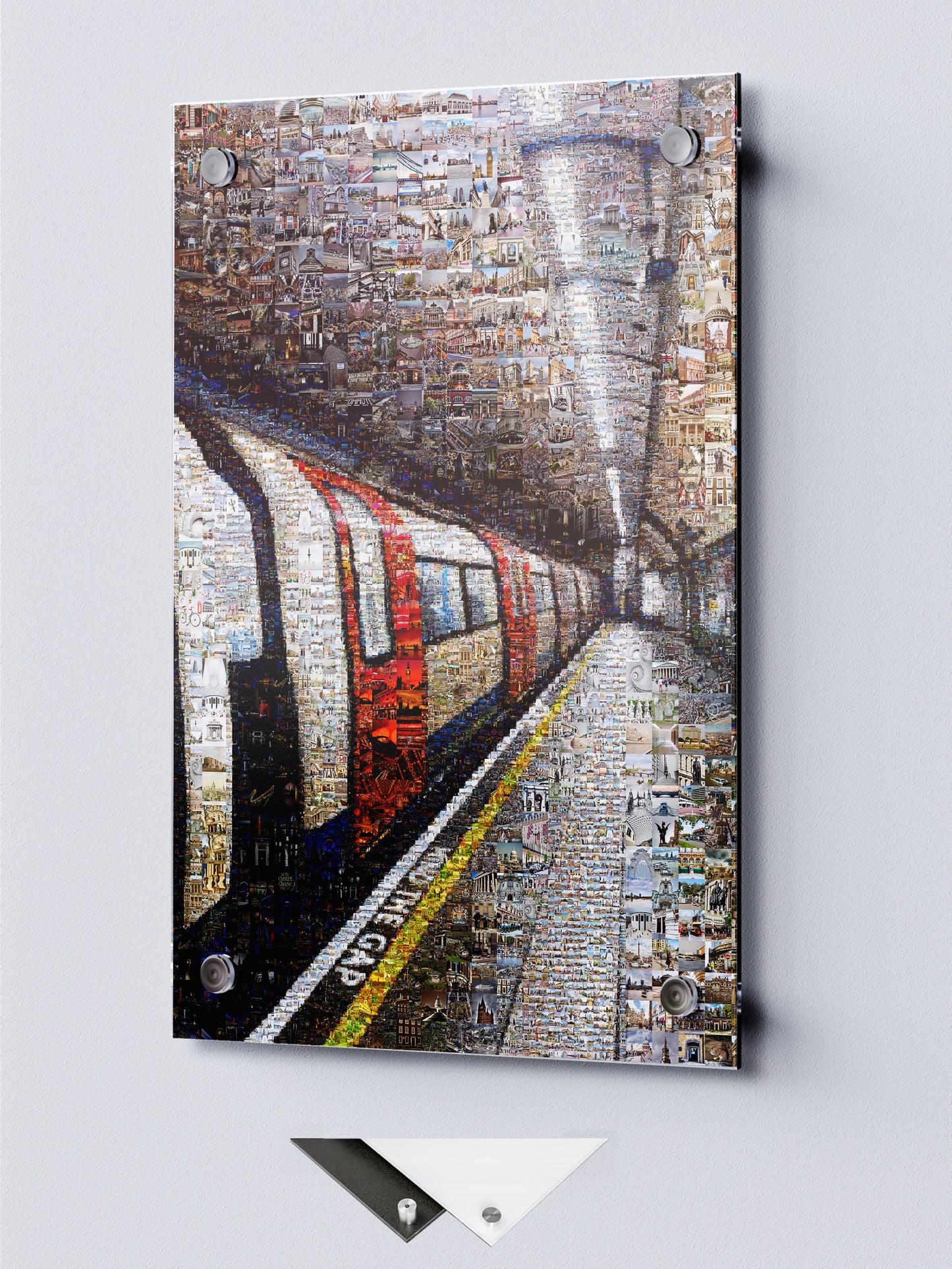 Stunning London Mosaic Artwork - Iconic Tube Station Collage AtelierMosaics