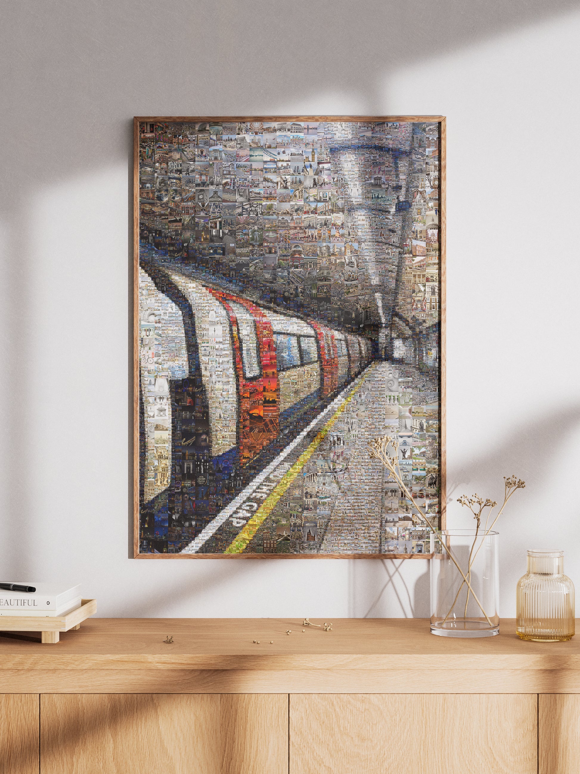 Stunning London Mosaic Artwork - Iconic Tube Station Collage AtelierMosaics