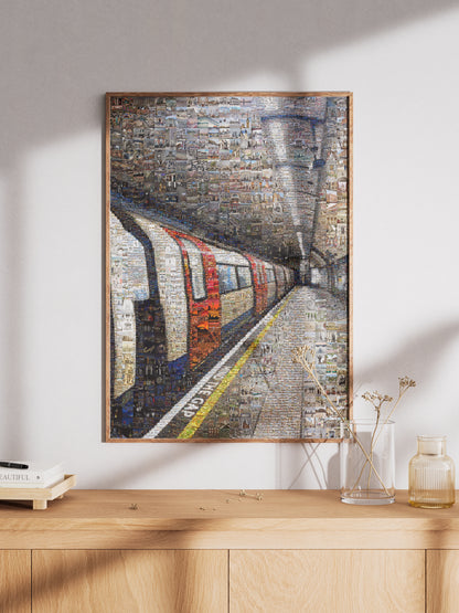 Stunning London Mosaic Artwork - Iconic Tube Station Collage AtelierMosaics