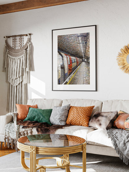 Stunning London Mosaic Artwork - Iconic Tube Station Collage AtelierMosaics