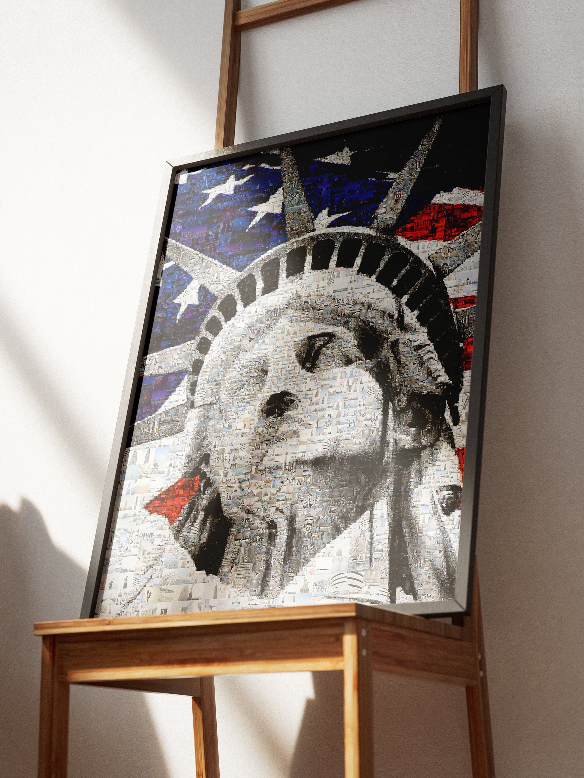Stunning Mosaic Artwork of the Statue of Liberty - Iconic American Home Decor AtelierMosaics