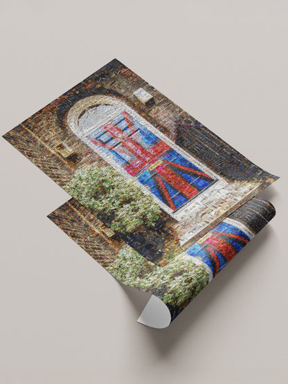 Stunning London Mosaic Artwork Featuring Iconic Union Jack Design - Perfect for Home Decor AtelierMosaics