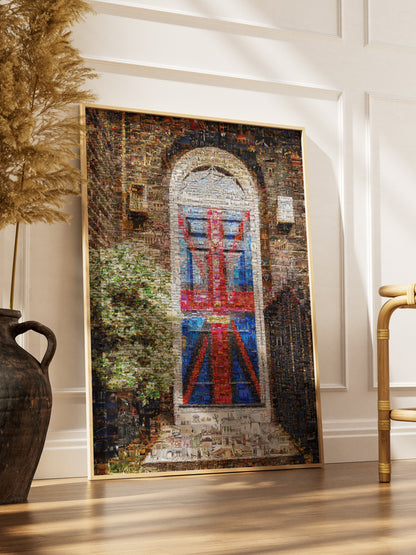 Stunning London Mosaic Artwork Featuring Iconic Union Jack Design - Perfect for Home Decor AtelierMosaics