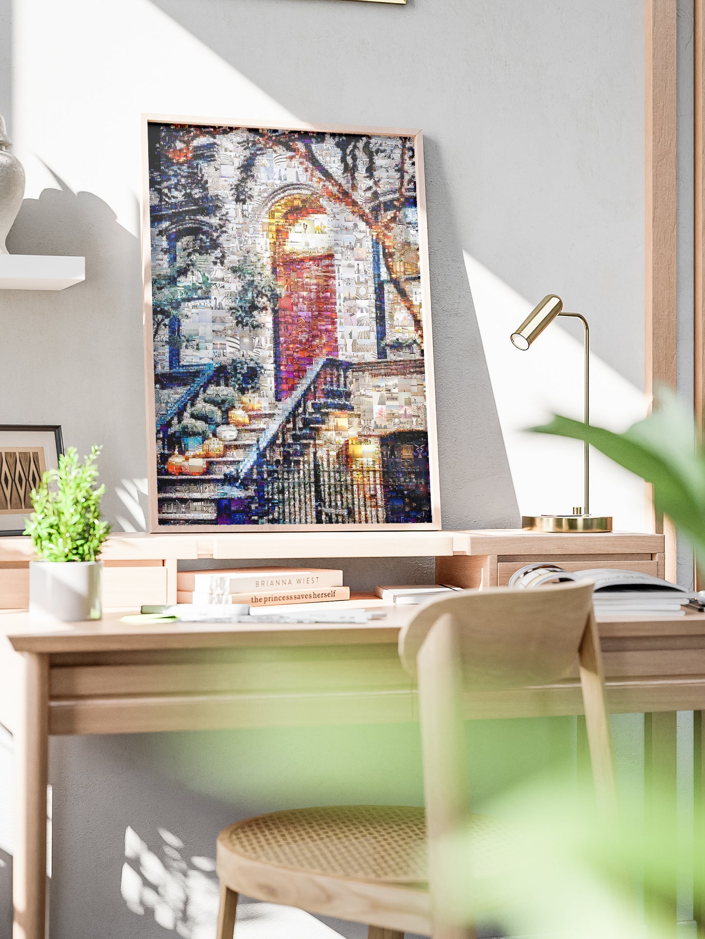 Vibrant American Flag Mosaic Art – Wall Street Inspired Home Decor for Modern Spaces AtelierMosaics