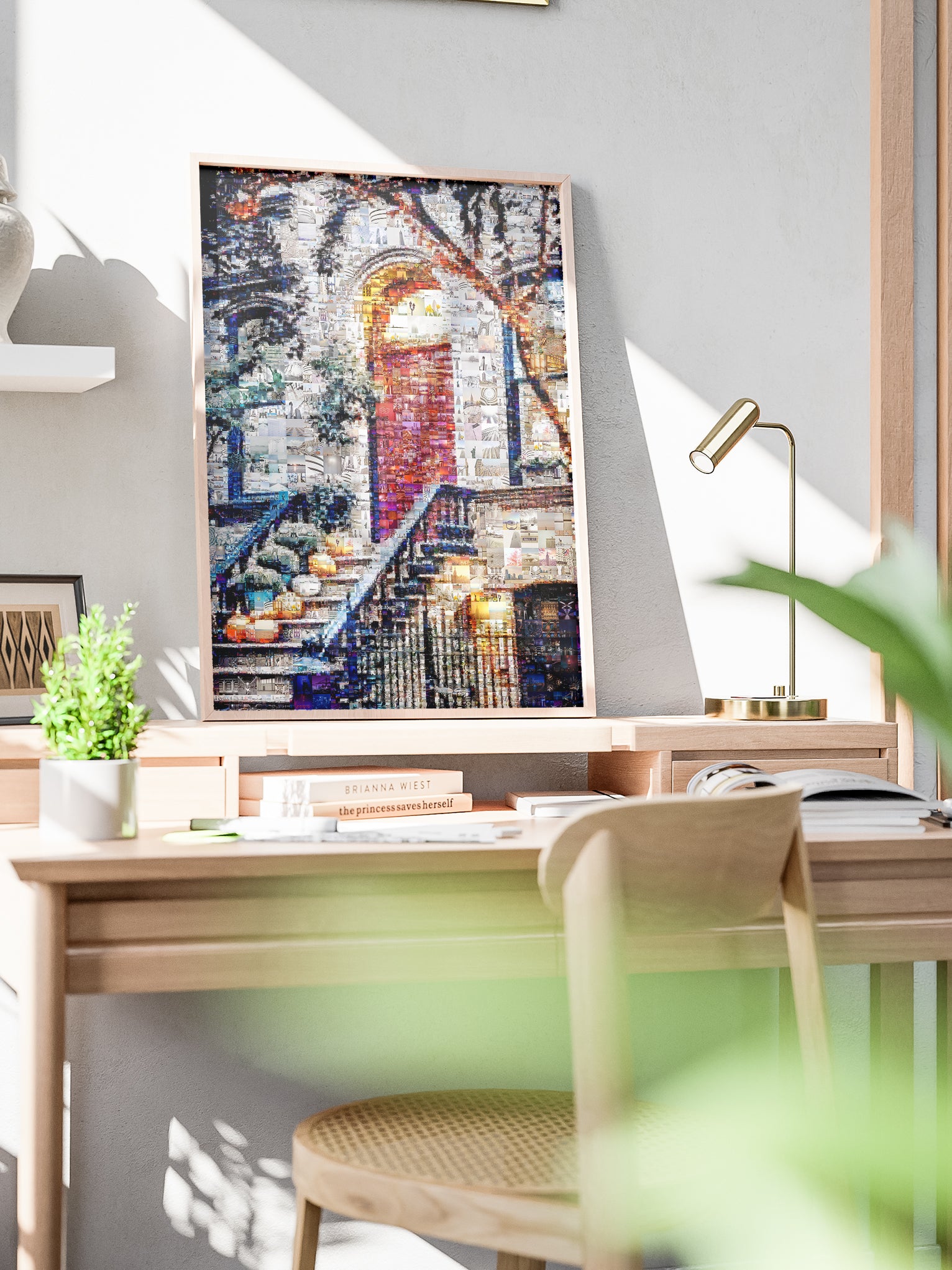 Vibrant American Flag Mosaic Art – Wall Street Inspired Home Decor for Modern Spaces AtelierMosaics